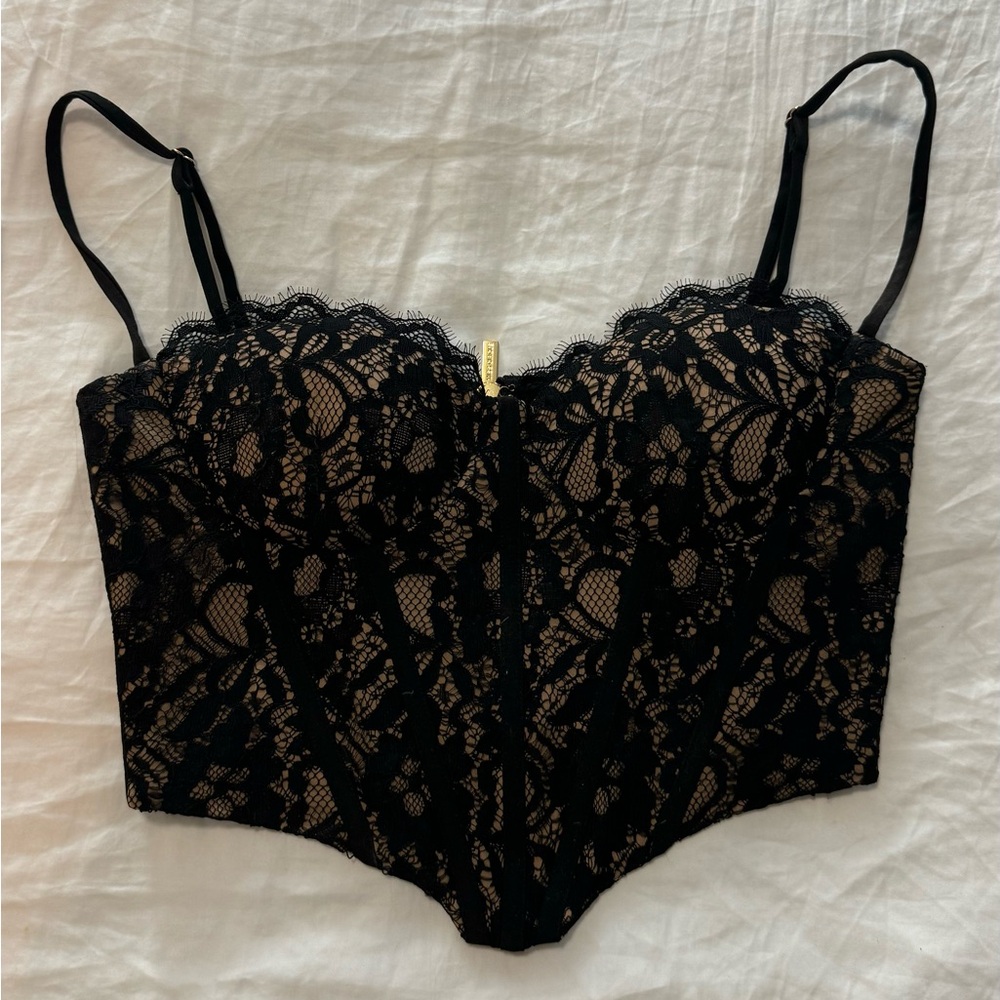 Miss Circle Lace Corset/Bustier Size L